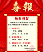 热烈祝贺我校在2023年度湖南省职业院校技能大赛选拔赛中取得优异成绩！